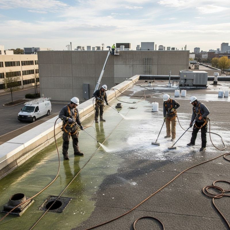 Local Roof Washing Service pros at work