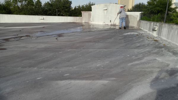 Flat Roof Washing